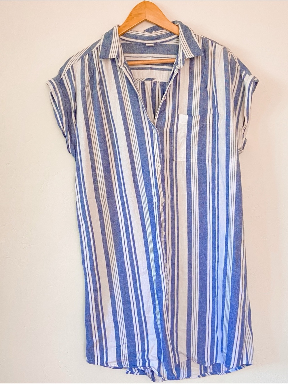 Old Navy Blue and White Striped Dress
